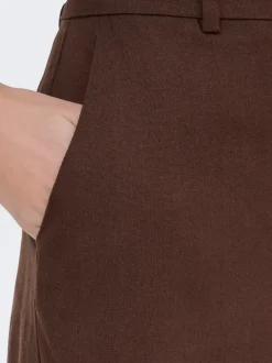JDYNAOMI Cintura media Corte loose Lino Bermudas
