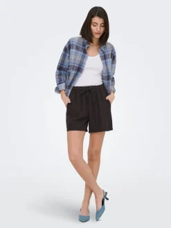 JDYSAY Cintura alta Corte regular Lino Shorts