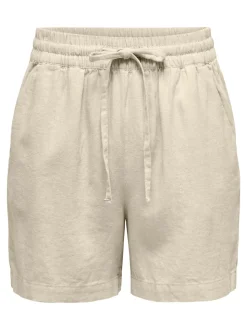 JDYSAY Cintura alta Corte regular Lino Shorts