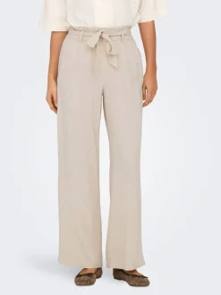 JDYSAY Corte loose Lino Pantalones