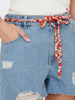 JDYZIGGA Cintura alta Corte loose Shorts vaqueros