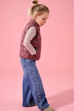 KMGCOMET Cintura media Corte wide leg Vaqueros