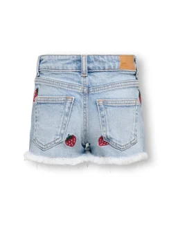 KMGROBYN Cintura media Corte straight Shorts vaqueros