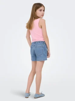 KOGCOMET Cintura media Corte wide leg Shorts vaqueros