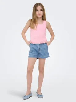 KOGCOMET Cintura media Corte wide leg Shorts vaqueros