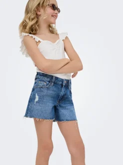 KOGGABI Cintura alta Corte regular Shorts vaqueros