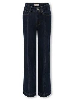 KOGHOPE Cintura alta Corte wide leg Largo hasta los tobillos Vaqueros