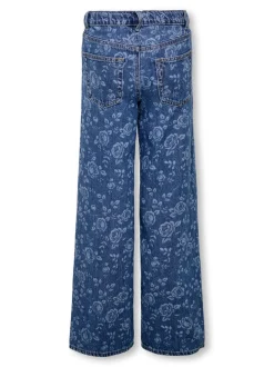 KOGHOPE Cintura alta Corte wide leg Largo hasta los tobillos Vaqueros