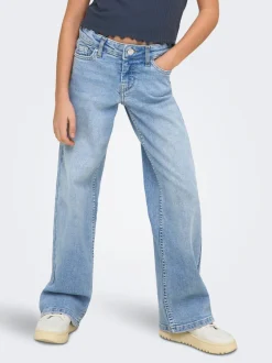 KOGJUDY-O Cintura baja Corte wide leg Vaqueros