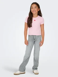 KOGJUICY Cintura alta Corte wide leg Vaqueros