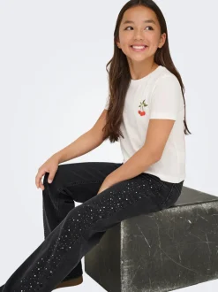 KOGJUICY Cintura alta Corte wide leg Vaqueros