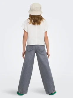 KOGNEW Cintura media Corte wide leg Vaqueros