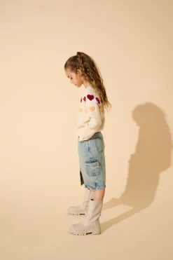 KOGPOSEY Denim Falda vaquera Falda midi