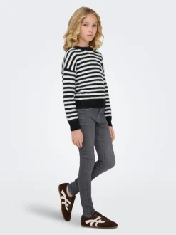 KOGRAIN Cintura media Corte skinny Largo hasta los tobillos Vaqueros