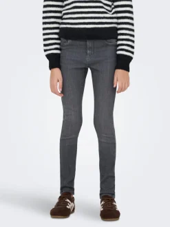 KOGRAIN Cintura media Corte skinny Largo hasta los tobillos Vaqueros