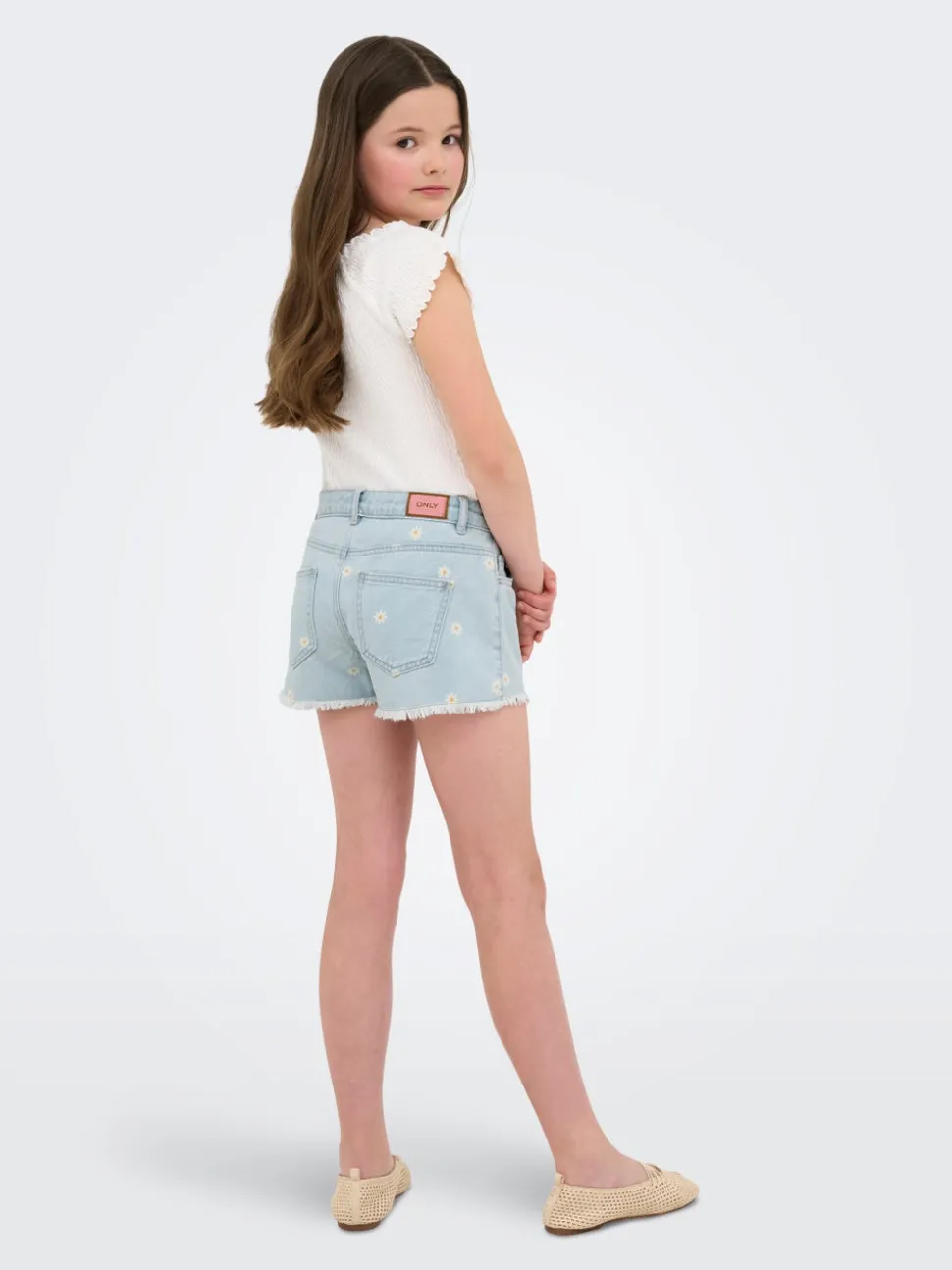 KOGROBYN Corte loose Shorts vaqueros