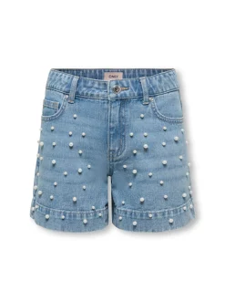 KOGVERA Cintura media Corte regular Shorts vaqueros