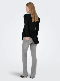 OLMBLUSH Cintura media Corte flared Vaqueros