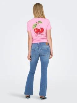 OLMBLUSH Cintura media Corte flared Vaqueros