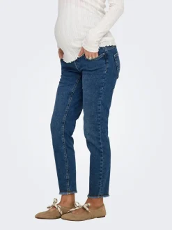 OLMBLUSH Cintura media Corte skinny Largo hasta los tobillos Vaqueros