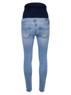OLMBLUSH Cintura media Corte skinny Largo hasta los tobillos Vaqueros