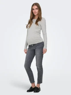 OLMBLUSH Cintura media Corte skinny Largo hasta los tobillos Vaqueros