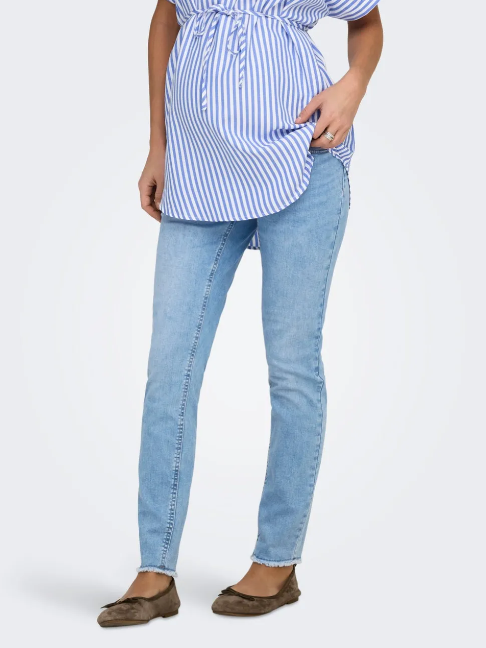 OLMBLUSH Corte skinny Largo hasta los tobillos Vaqueros