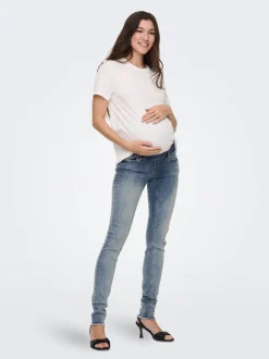 OLMBLUSH Cintura media Corte skinny Largo hasta los tobillos Vaqueros