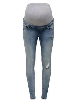 OLMBLUSH Cintura media Corte skinny Largo hasta los tobillos Vaqueros
