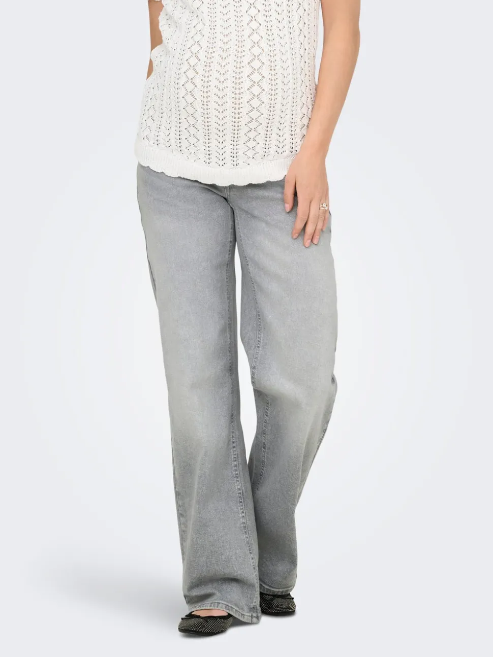 OLMJUICY Cintura alta Corte wide leg Vaqueros