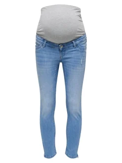 OLMKARLA Cintura media Corte skinny Largo hasta los tobillos Vaqueros