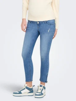 OLMKARLA Cintura media Corte skinny Largo hasta los tobillos Vaqueros