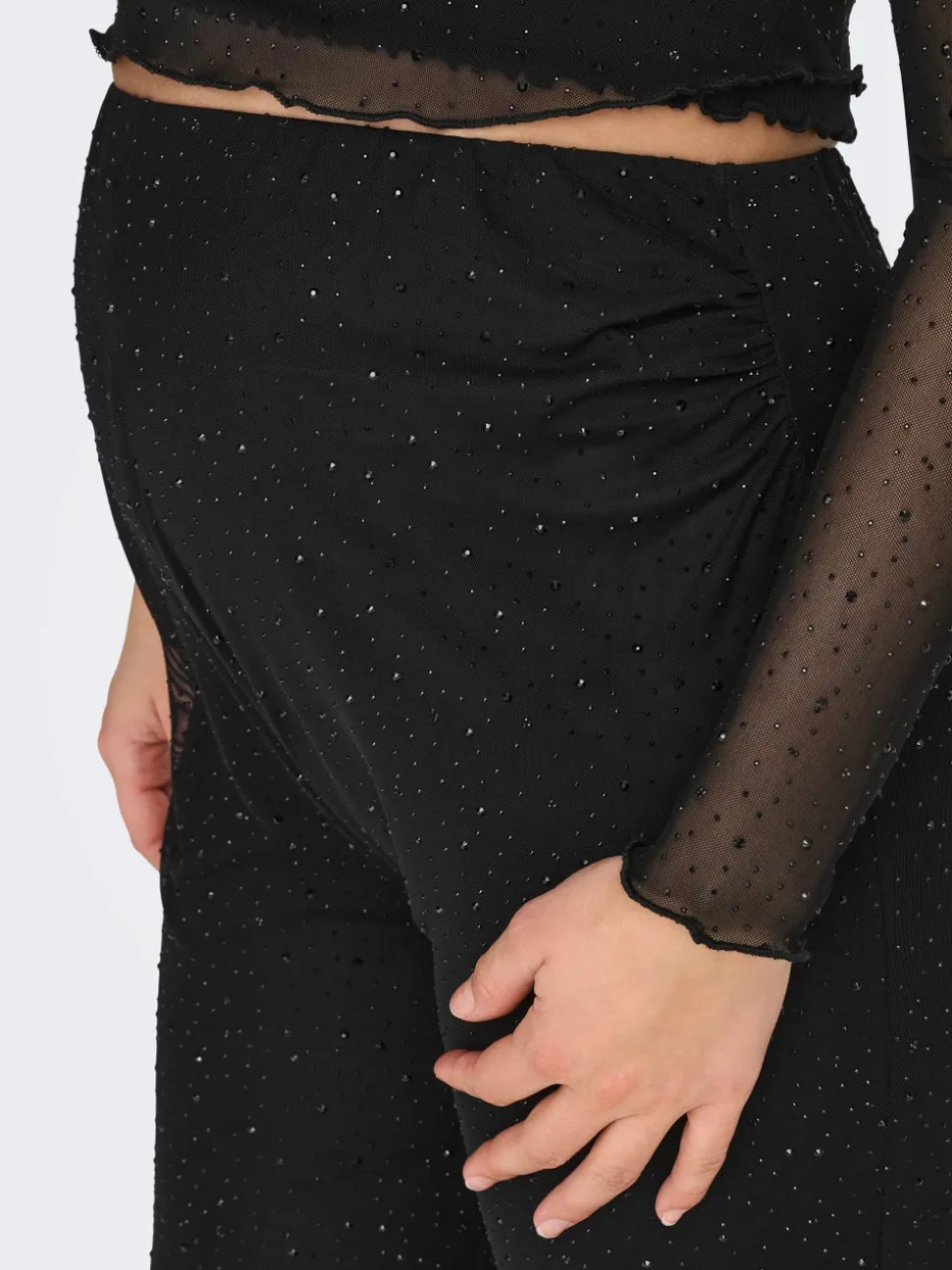 OLMLOURA Corte wide leg Pantalones de pernera ancha