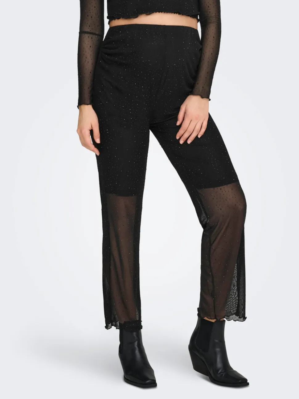 OLMLOURA Corte wide leg Pantalones de pernera ancha