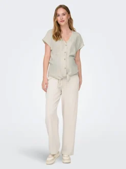 OLMSIESTA Corte straight Lino Pantalones