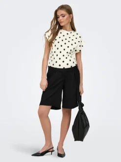 OLMVICTORIA Cintura alta Corte regular Shorts