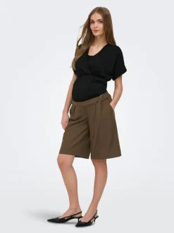 OLMVICTORIA Cintura alta Corte regular Shorts