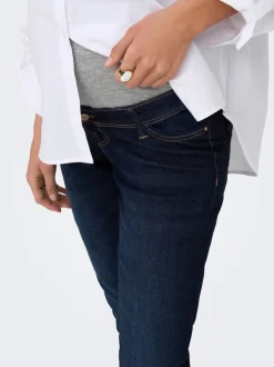 OLMWAUW Cintura media Corte skinny Vaqueros