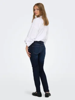 OLMWAUW Cintura media Corte skinny Vaqueros