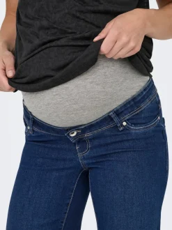 OLMWAUW Cintura media Corte wide leg Vaqueros