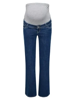 OLMWAUW Cintura media Corte wide leg Vaqueros