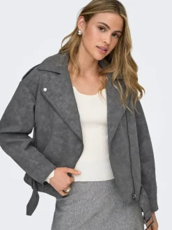 ONLAVA Chaqueta de cuero sintético