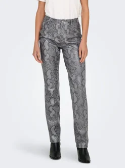 ONLAZULA Corte straight Pantalones de cuero sintético