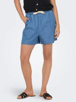 ONLBEA Corte straight Shorts vaqueros