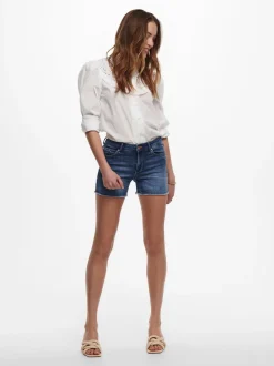 ONLBLUSH Cintura media Corte regular Shorts vaqueros