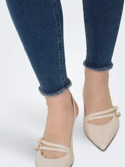 ONLBLUSH Cintura media Corte skinny Largo hasta los tobillos Vaqueros