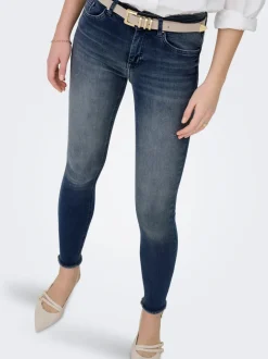 ONLBLUSH Cintura media Corte skinny Largo hasta los tobillos Vaqueros
