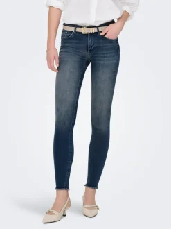 ONLBLUSH Cintura media Corte skinny Largo hasta los tobillos Vaqueros
