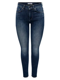 ONLBLUSH Cintura media Corte skinny Largo hasta los tobillos Vaqueros