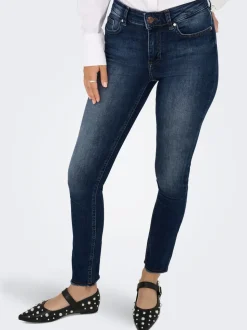 ONLBLUSH Cintura media Corte skinny Largo hasta los tobillos Vaqueros